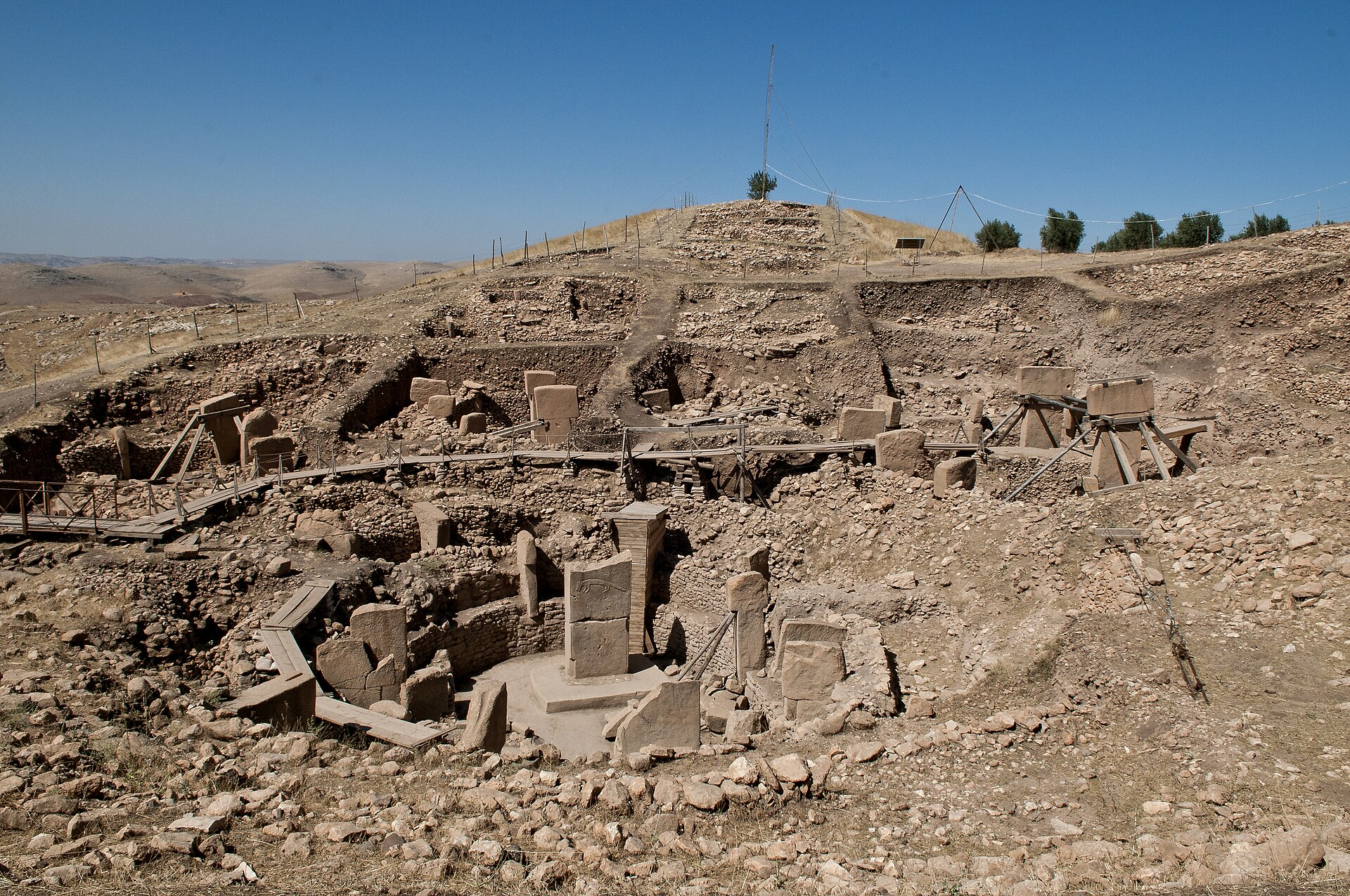 The excavated enclosures of Göbekli Tepe
